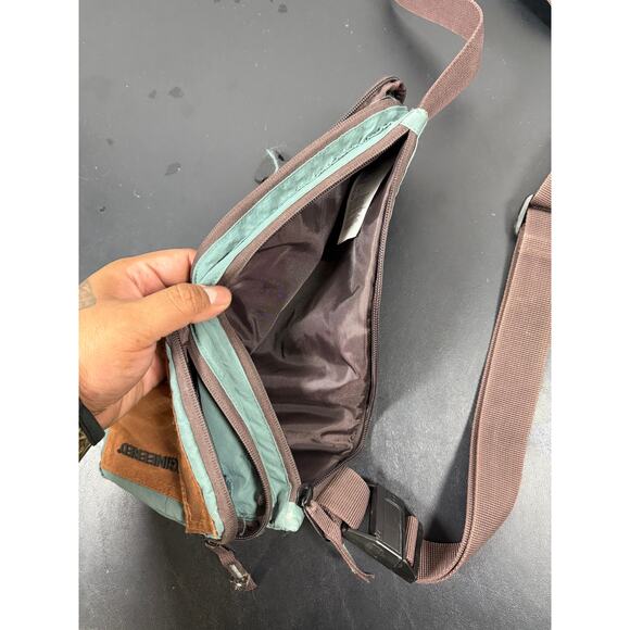 Jordan 23 Engineered Crossbody Bag Teal Brown Orange Utility Sling Bag - Picture 3 of 4